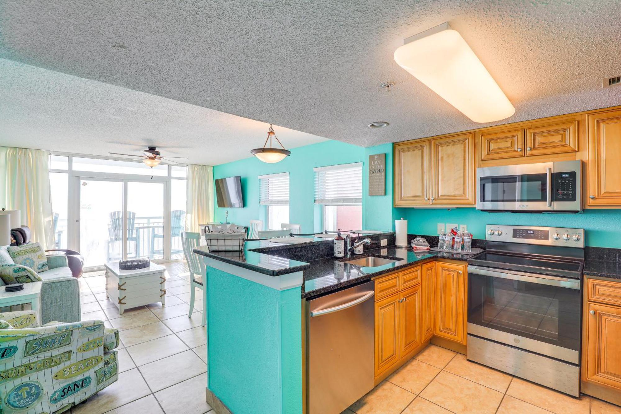 Oceanfront Condo With Huge Balcony Walk To Skywheel Миртъл Бийч Екстериор снимка