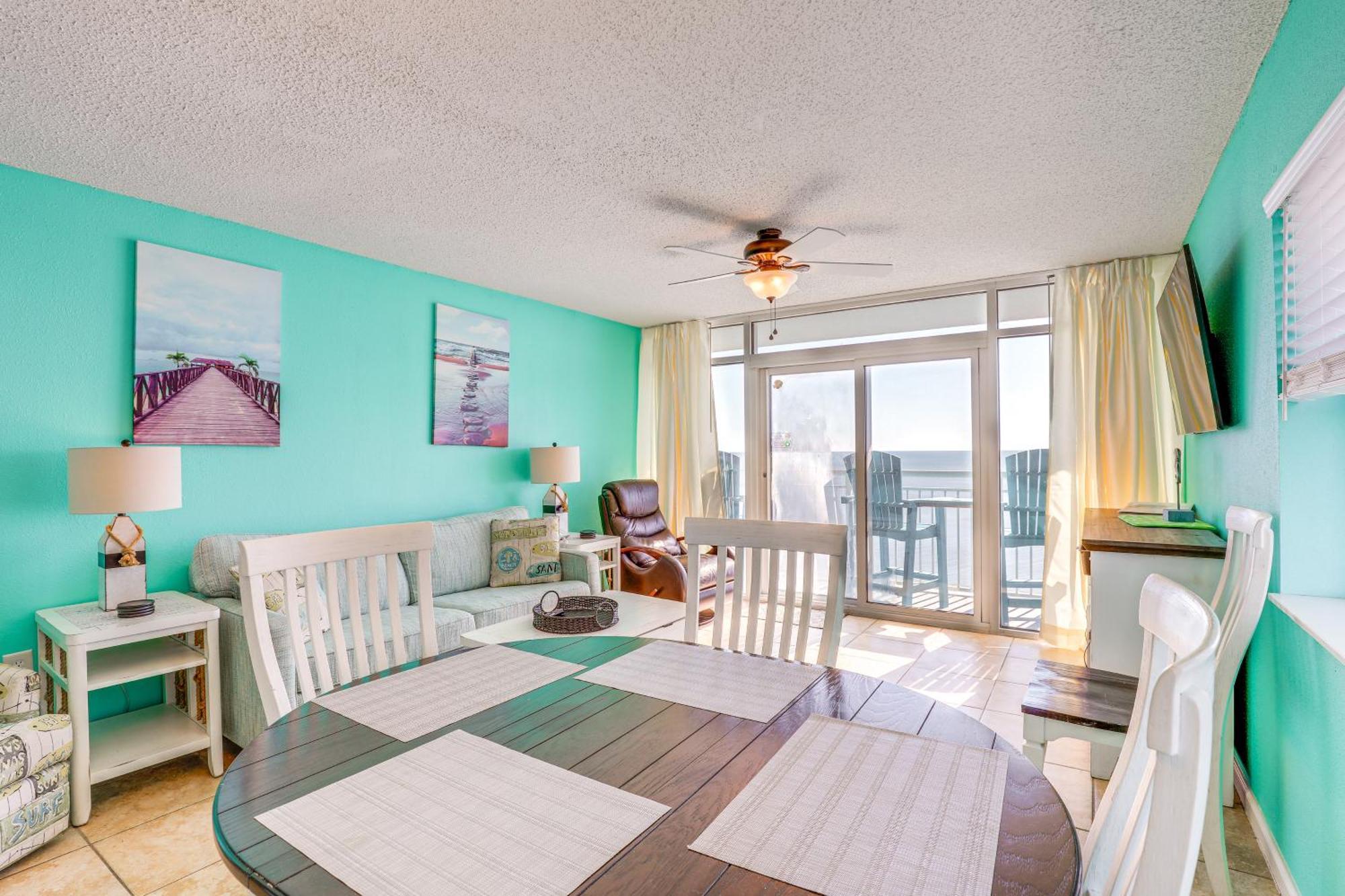 Oceanfront Condo With Huge Balcony Walk To Skywheel Миртъл Бийч Екстериор снимка